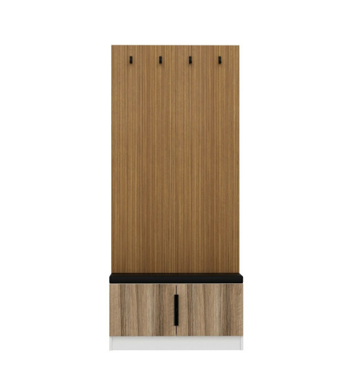 copy of Meuble d'entrée KALE 180 cm blanc et bois