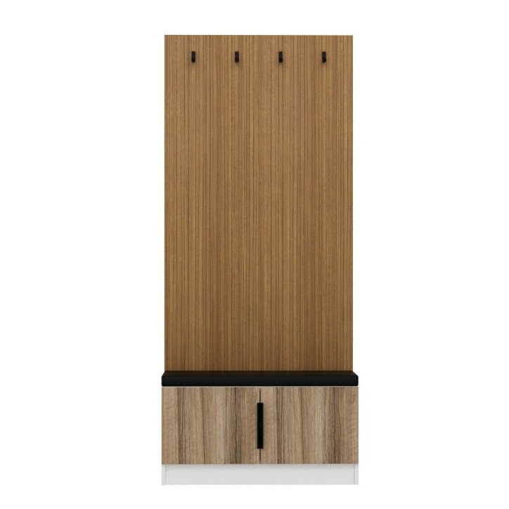 copy of Meuble d'entrée KALE 180 cm blanc et bois