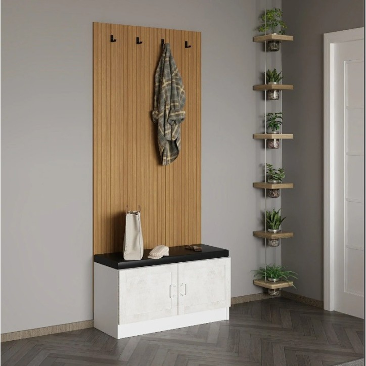 Mueble recibidor POLA 90 cm crema