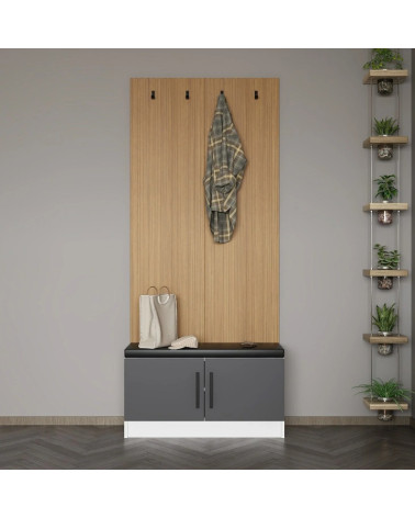 Mueble recibidor POLA 90 cm antracita