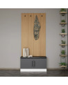 Mueble recibidor POLA 90 cm antracita