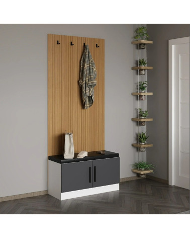 Mueble recibidor POLA 90 cm antracita