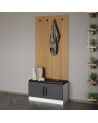 copy of Meuble d'entrée KALE 180 cm blanc et bois