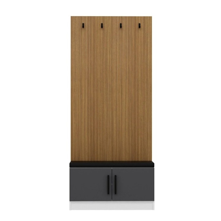 copy of Meuble d'entrée KALE 180 cm blanc et bois