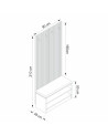 Mobile da ingresso POLA 90 cm bianco