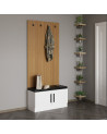 Meuble d'entrée POLA 90 cm blanc