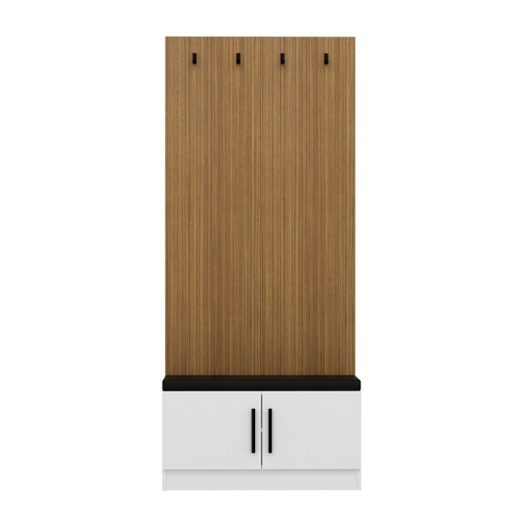 copy of Meuble d'entrée KALE 180 cm blanc et bois