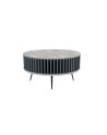 Table Basse Borneo 90 cm béton et bleu pâle