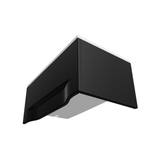 Bañera CAPRI MINI negro con faldón y panel lateral reversible 100 / 120 x 70 cm- bañera de diseño - diseño de muebles de baño