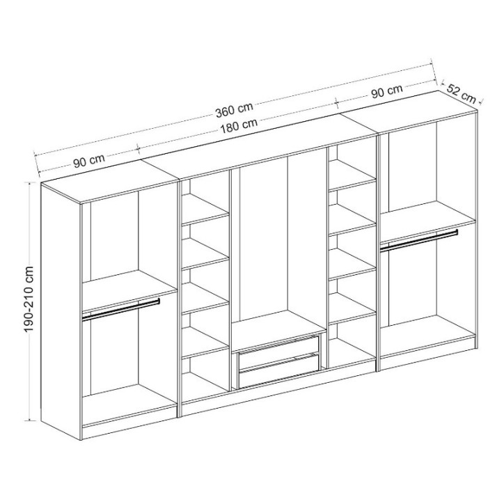 Dressing NEO 360 cm blanc