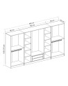 Armario Vestidor NEO 360 cm blanco