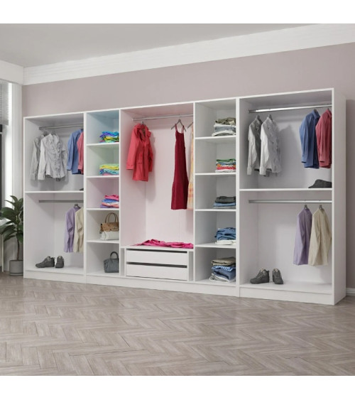 Cabina Armadio Aperta NEO 360 cm bianco