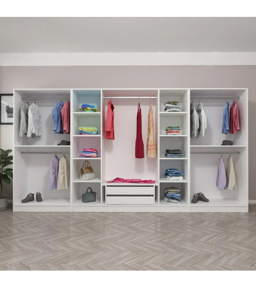 Roupeiro Closet NEO 360 cm branco