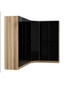 Armoire d'angle dressing CHENE en L 440x210x52