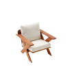 Conjunto de móveis de jardim St Jean II Madeira Ecru e Iroko