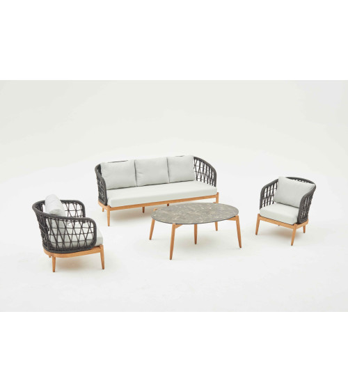 Conjunto de muebles de jardín St Raphael II Crudo
