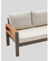 Muebles de jardin Hawaï madera de Iroko y color crudo