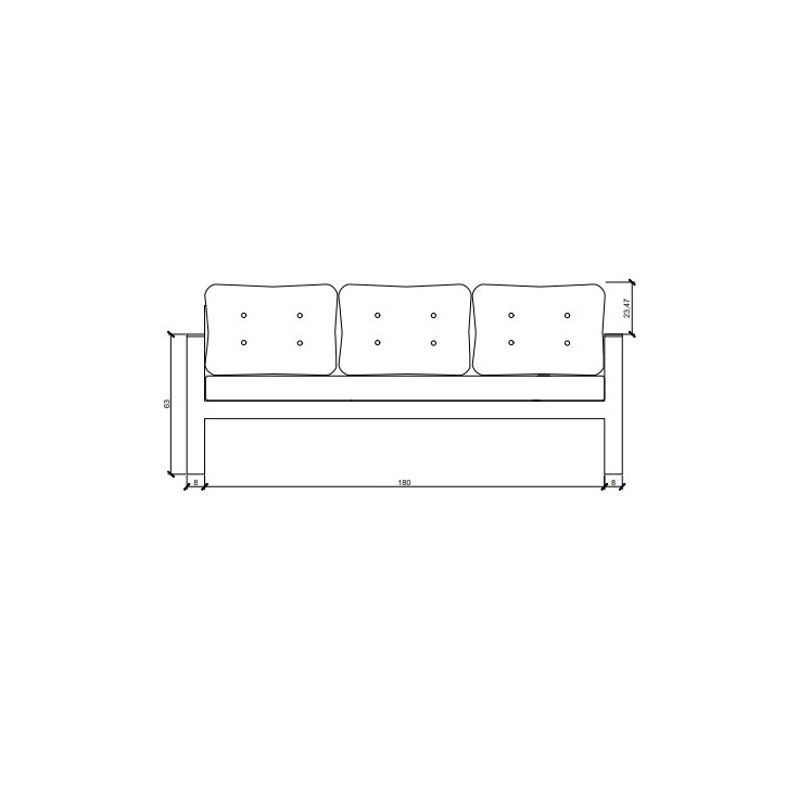 Muebles de jardin Hawaï madera de Iroko y color crudo