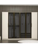 Armoire LUXE 6 portes 274 cm beige