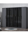 copy of Meuble d'entrée KALE 180 cm blanc et bois