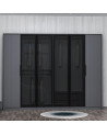 Armoire LUXE 6 portes 274 cm anthracite