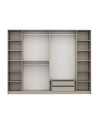Armoire LUXE 6 portes 274 cm beige