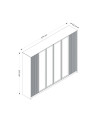 Roupeiro LUXE 274 cm bege