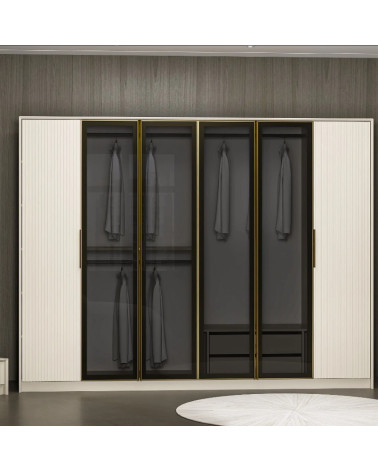 Roupeiro LUXE 274 cm bege