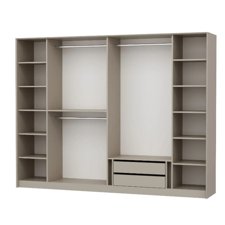 Armoire LUXE 6 portes 274 cm beige