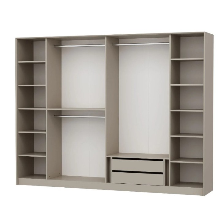 Armoire LUXE 6 portes 274 cm beige