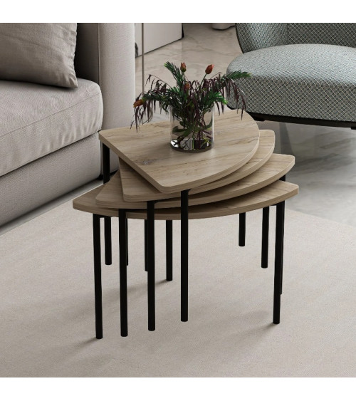 Mesa de centro Emma 90 cm madera