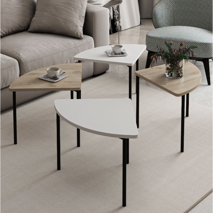 copy of Meuble d'entrée KALE 180 cm blanc et bois