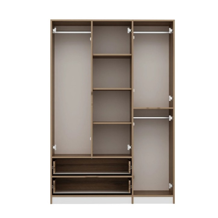 Armadio ELINE 140 cm bianco e oro