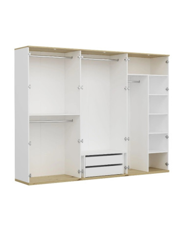 Roupeiro KALE branco 270 cm