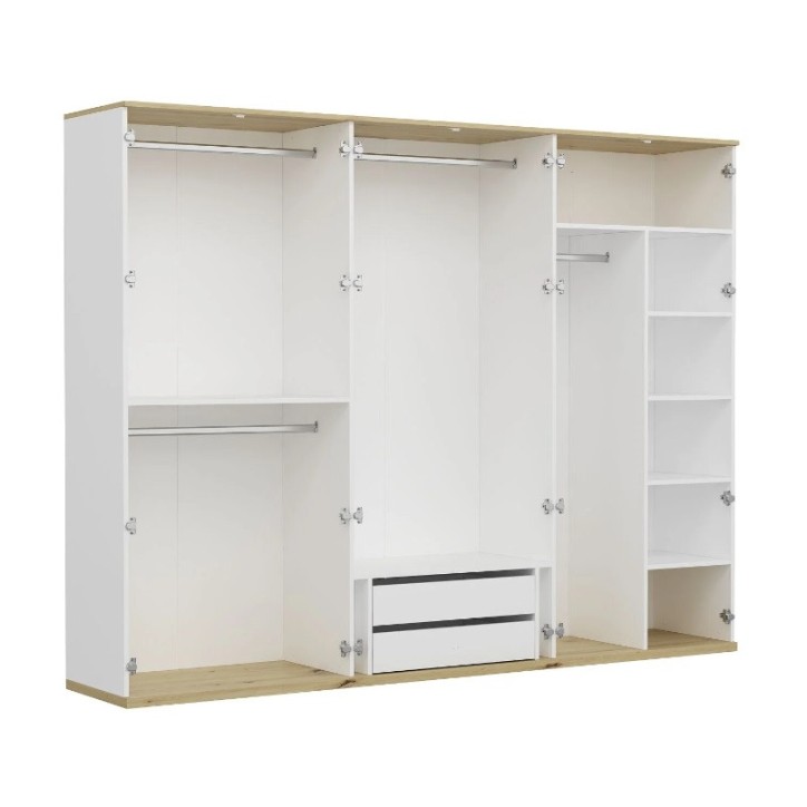 copy of Meuble d'entrée KALE 180 cm blanc et bois