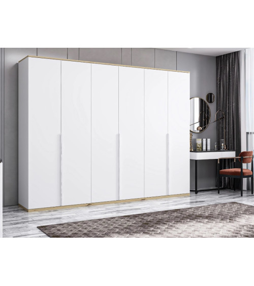 Roupeiro KALE branco 270 cm