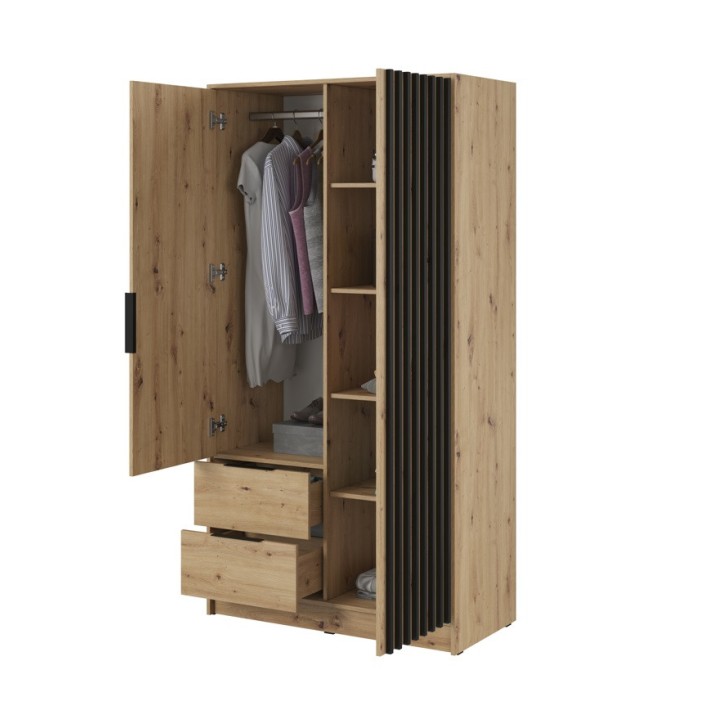 Roupeiro duas portas MELODIE 105 cm carvalho