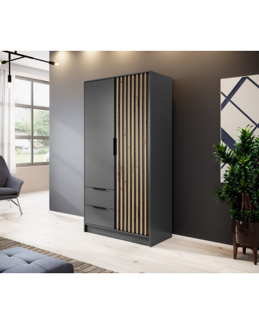 Armadio a 2 ante MELODIE 105 cm antracite