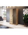 Armoire 2 portes MELODIE 105 cm chêne