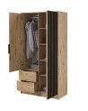 Armoire 2 portes MELODIE 105 cm chêne
