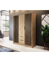 Armario 3 puertas MELODIE 155 cm roble