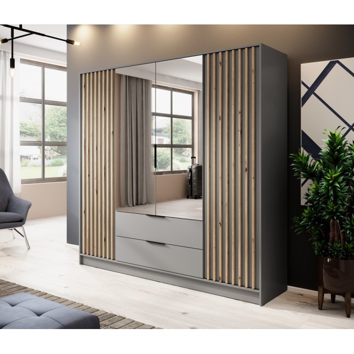 Armadio MELODIE 206 cm grigio