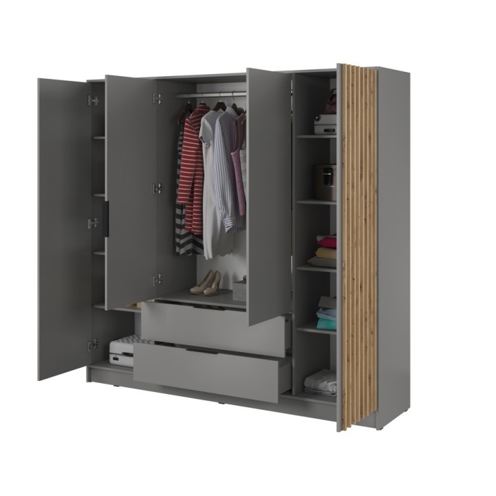 Armadio MELODIE 206 cm grigio