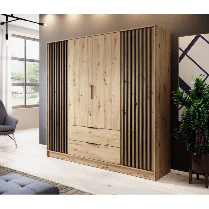 Armoire MELODIE 206 cm chêne Armoire MELODIE 206 cm chêne