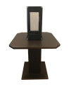 Aquecedor de exterior preto ANGELES com mesa e suporte