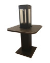Chauffage d'extérieur ANGELES noir avec table et base