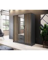 Armoire MELODIE 155 cm anthracite
