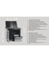 copy of Cuisinière à bois NUX 95 cm noire