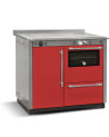 Cuisinière à bois avec four VOX 95 cm Rouge