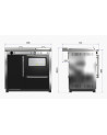 copy of Cuisinière à bois NUX 95 cm noire